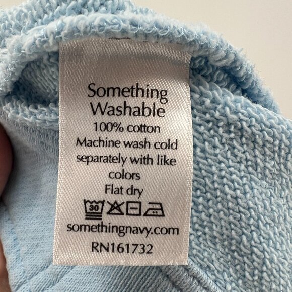 Something Navy Light Blue Cotton Joggers Women's Small - Picture 6 of 6